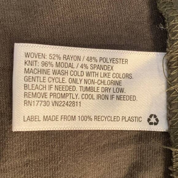 A New Day XL Button Down Polyester Blend Front Tie  Long Sleeve Shirt Blouse - Picture 5 of 5